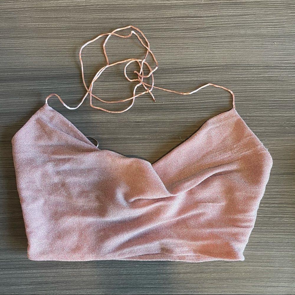 fika the brand pink sparkly top